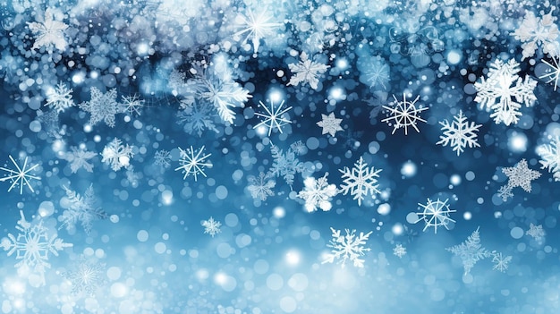 photo 3d render of a christmas snowy background