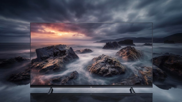 Photo a photo of a 4k ultra hd led tv