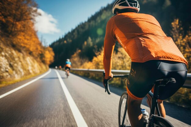 写真 自転車に乗っている男性の写真