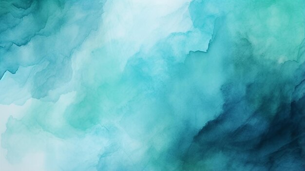 Photo of abstract blue and green watercolor mix background design