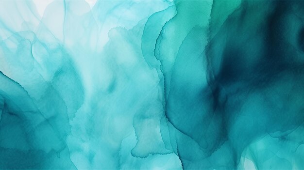 Photo of abstract blue and green watercolor mix background design