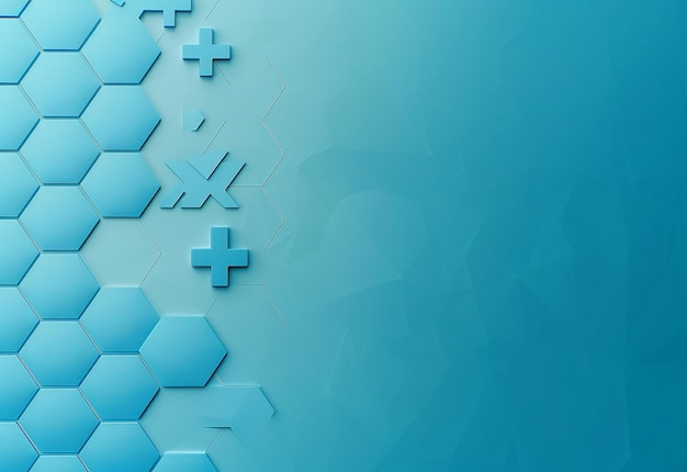 Photo photo of abstract blue medical and health care illustrations background design