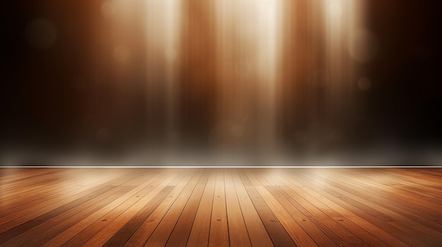 Photo photo of abstract blurred wooden stage for product stage mockup