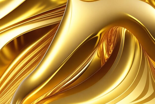 Photo photo abstract design of golden metallic background