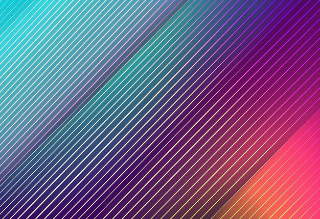 Photo of abstract gradient color lines and waves modern background design