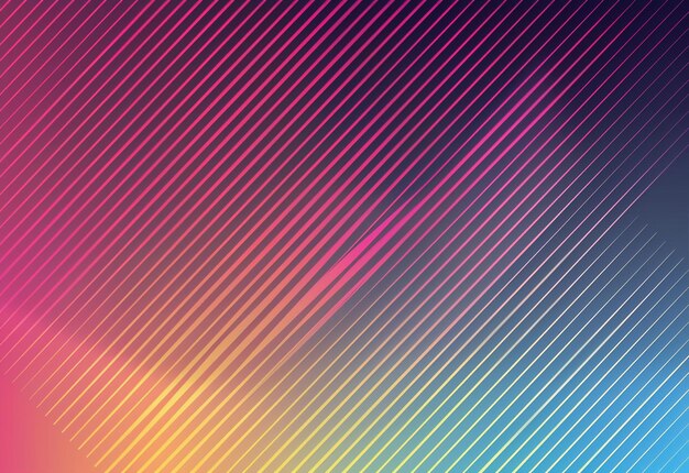 Photo photo of abstract gradient color lines and waves modern background design