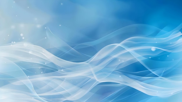 Photo of abstract gradient wave blue background