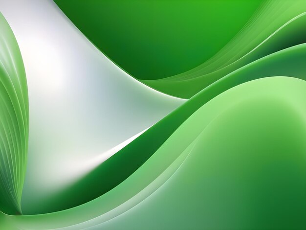 photo abstract green color wave design background