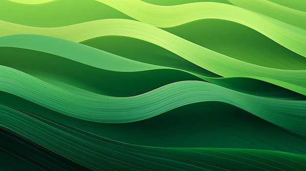 Photo photo of abstract green wave background design