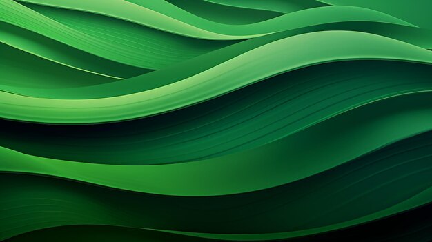 Photo photo of abstract green wave background design