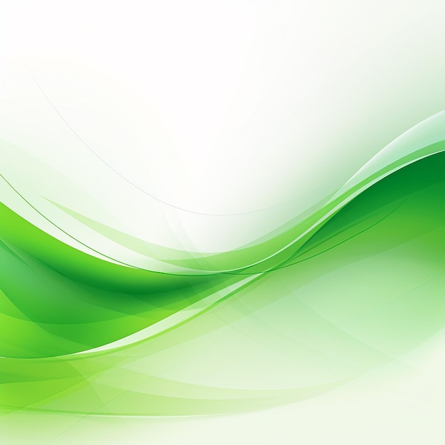 Photo of abstract green wave background design