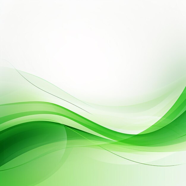Photo of abstract green wave background design