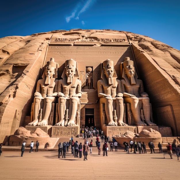 Photo photo of abu simbel in egypt