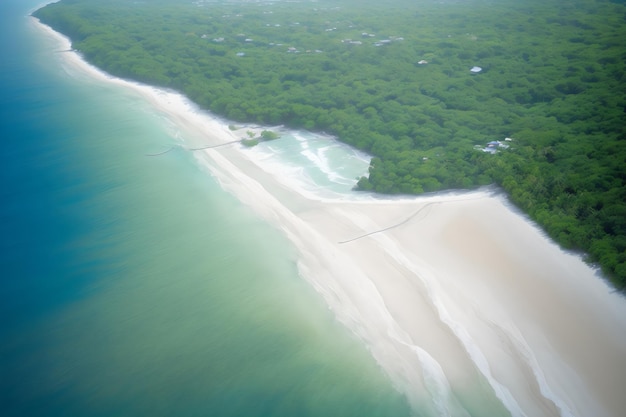 Photo aerial view of beautiful tropical beach