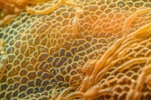 A photo aesthetic texture detail of frog skin with yellow white color