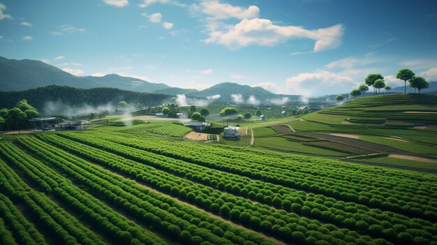 A photo of AI assisted agriculture and farming