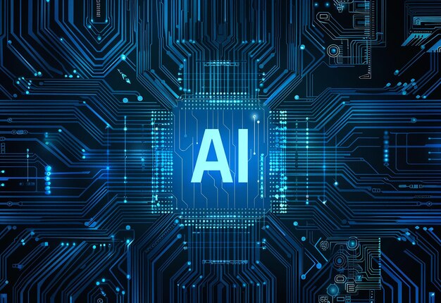 AI 의 사진 인공지능 디지털 미래 기술 혁신 손 배경