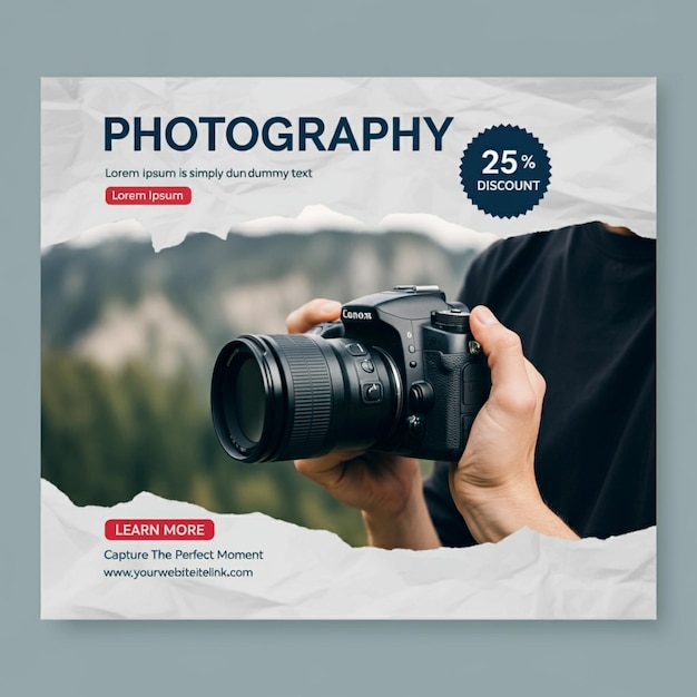 a photo album cover that is titled photography