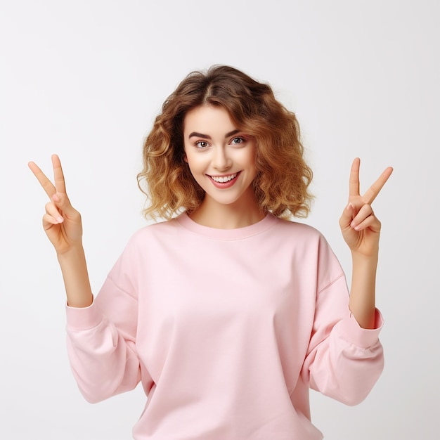 Photo of amazed stunned excited young surprised woman