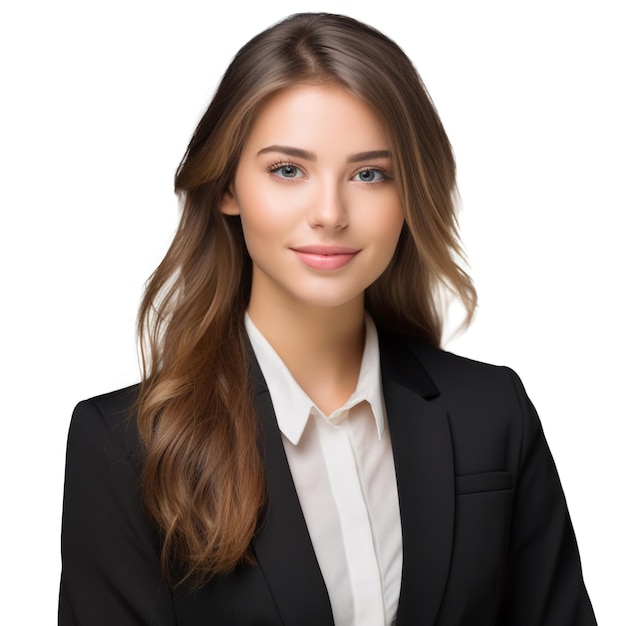 photo amazing cheerful business woman standing with arms crossed generated by AI