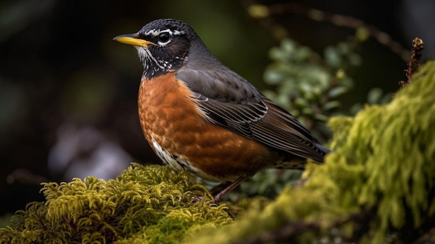 Photo of American robin bird