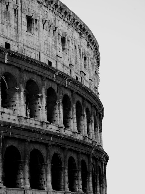 Photo of the ancient Roman architecture in Italy the Colosseum