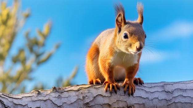 A photo of an animal in wild with sky in background