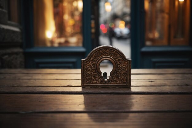 Photo photo antique keyhole