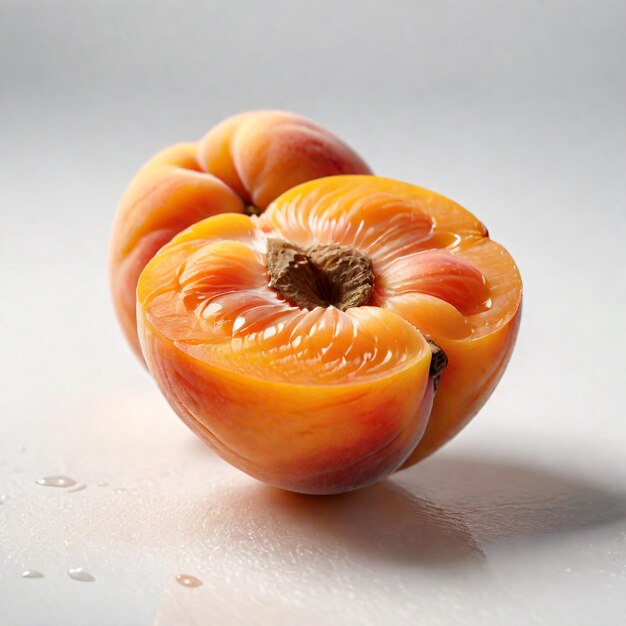 Photo of apricot isolated on background