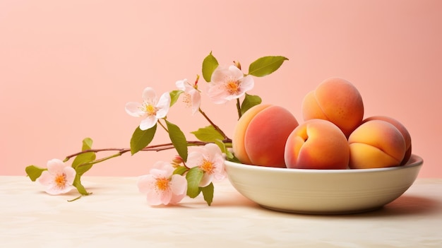 Photo of apricots on a plate