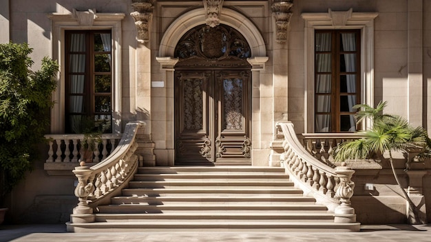 A Photo of an Architectural Detail such as a Staircase Doorway or Window Frame