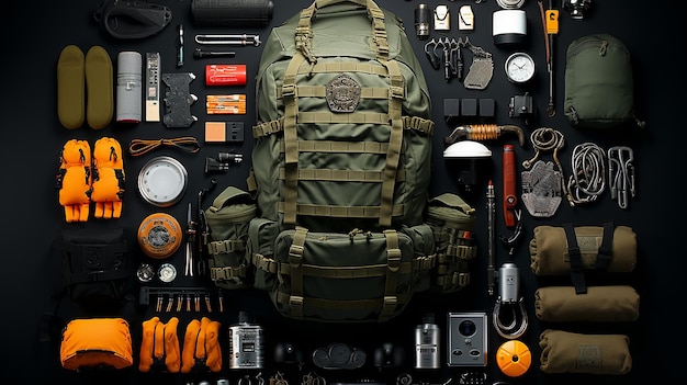 фотография военной одежды и оружия
