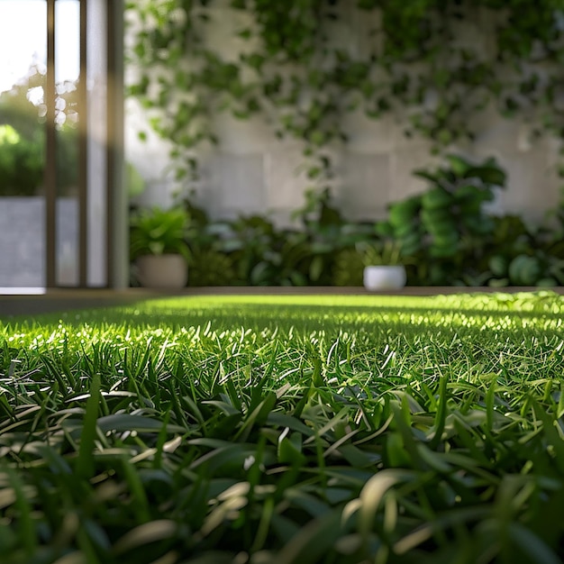 Photo photo of artificial grass