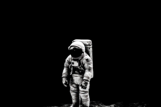 Photo of an astronaut in the black Generative AI