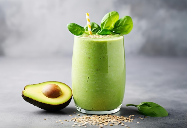 Photo of avocado fruit juice and smoothie