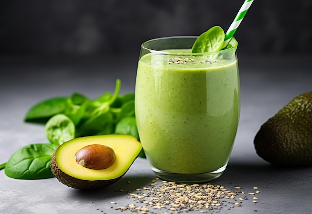 Photo of avocado fruit juice and smoothie