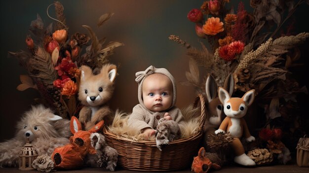 Photo background for babies