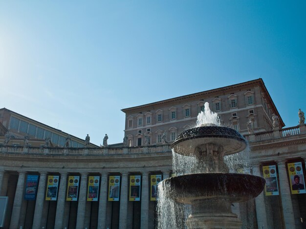 Photo on a background of clouds architecture vatican in rome\
italy