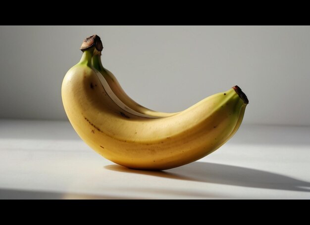 A photo banana on white background