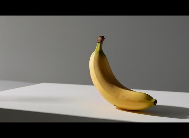 A photo banana on white background