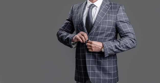 正装スーツのビジネスマン着用正装ビジネスパーソンのフォト バナー