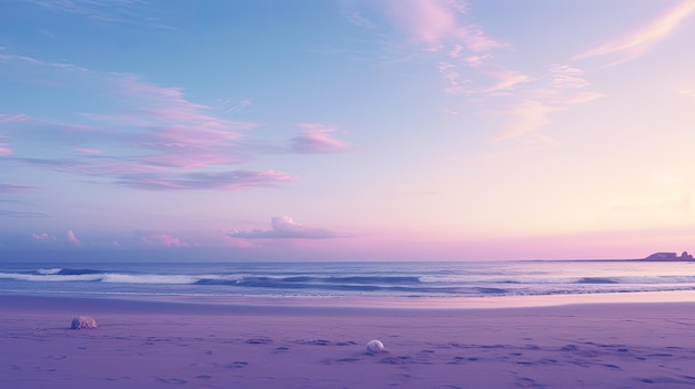 A photo of a beach with a yoga class serene setting early morning