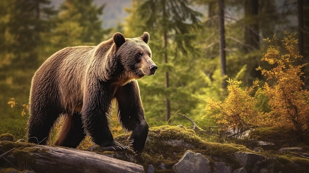 Photo bear animal Generative AI