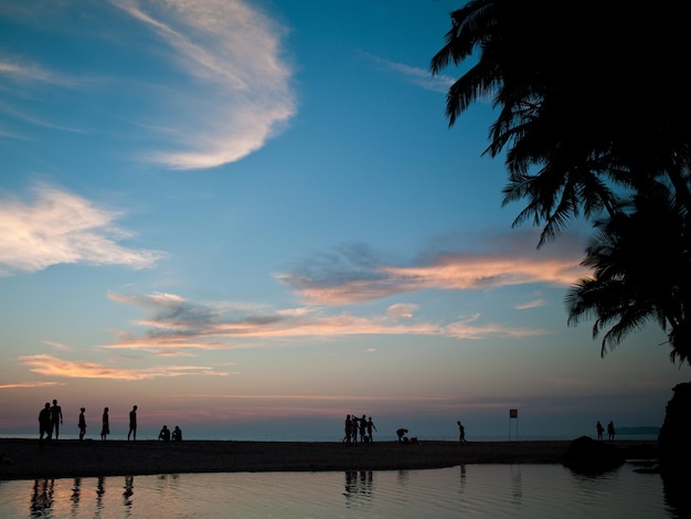 Photo of the beautiful beaches of Goa on the background of sky and greenery