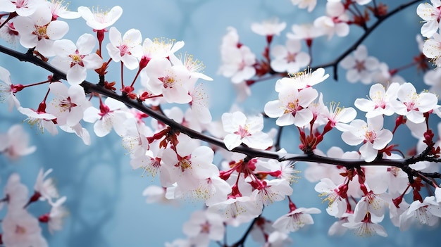 Photo of beautiful cherry blossom with nature wallpaper