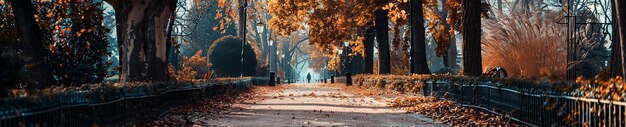 Photo photo of beautiful city walk in public garden