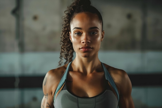 Photo of a Beautiful Female Fitness Instructor Generative AI