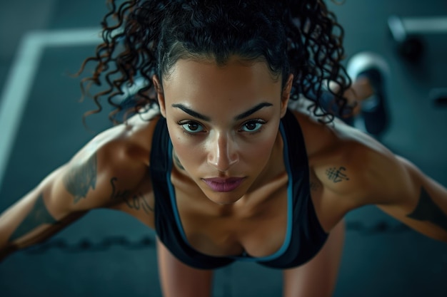 Photo of a Beautiful Female Fitness Instructor Generative AI