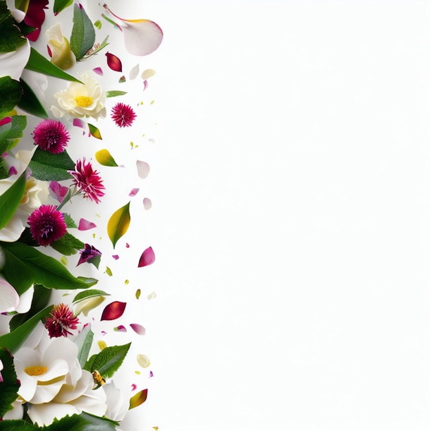 Photo a beautiful flower mockup design wallpaper background