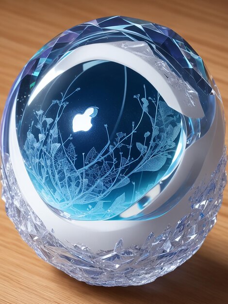 A photo of a beautiful magical crystal globe AI Generated